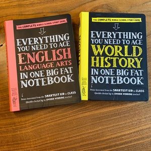 middle school study guides to English & history